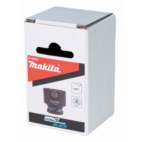 Makita E-16221 Steckschlüssel 1/2", Vierkant, IMPACT BLACK, 30mm = alt B-40238